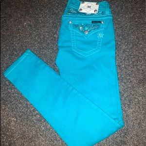 **SOLD**. - Miss Me AQUA Skinny Jeans!!